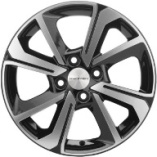 Khomen Wheels KHW1501 Black-FP 6*15 PCD:4*100 ET:50 60,1