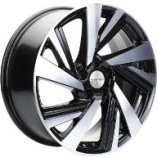 KhomenWheels KHW1801 Black-FP 7,5*18 PCD:5*114,3 ET:38 67,1