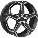 Khomen Wheels KHW1909 Black-FP 7,5*19 PCD:5*108 ET:47 60,1