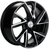 Khomen Wheels KHW1714 Black-FP 7*17 PCD:5*114,3 ET:40 66,1