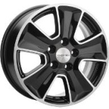 Khomen Wheels KHW1601 Black-FP 6,5*16 PCD:5*114,3 ET:50 66,1