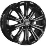 Khomen Wheels KHW1610 Black 6,5*16 PCD:5*114,3 ET:46 67,1