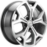 Khomen Wheels KHW1710 Gray-FP 6,5*17 PCD:5*114,3 ET:40 64,1