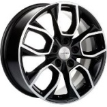 KhomenWheels KHW1713 Black-FP 7*17 PCD:5*114,3 ET:45 67,1